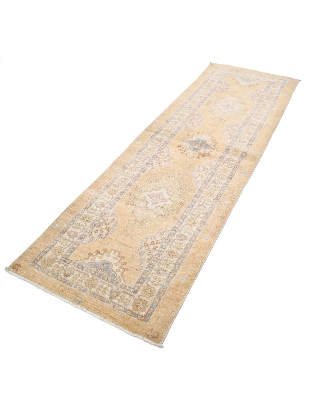 Ziegler 2' 7" X 8' 4" Hand-Knotted Wool Rug 2' 7" X 8' 4" (79 X 254) / Taupe / Ivory