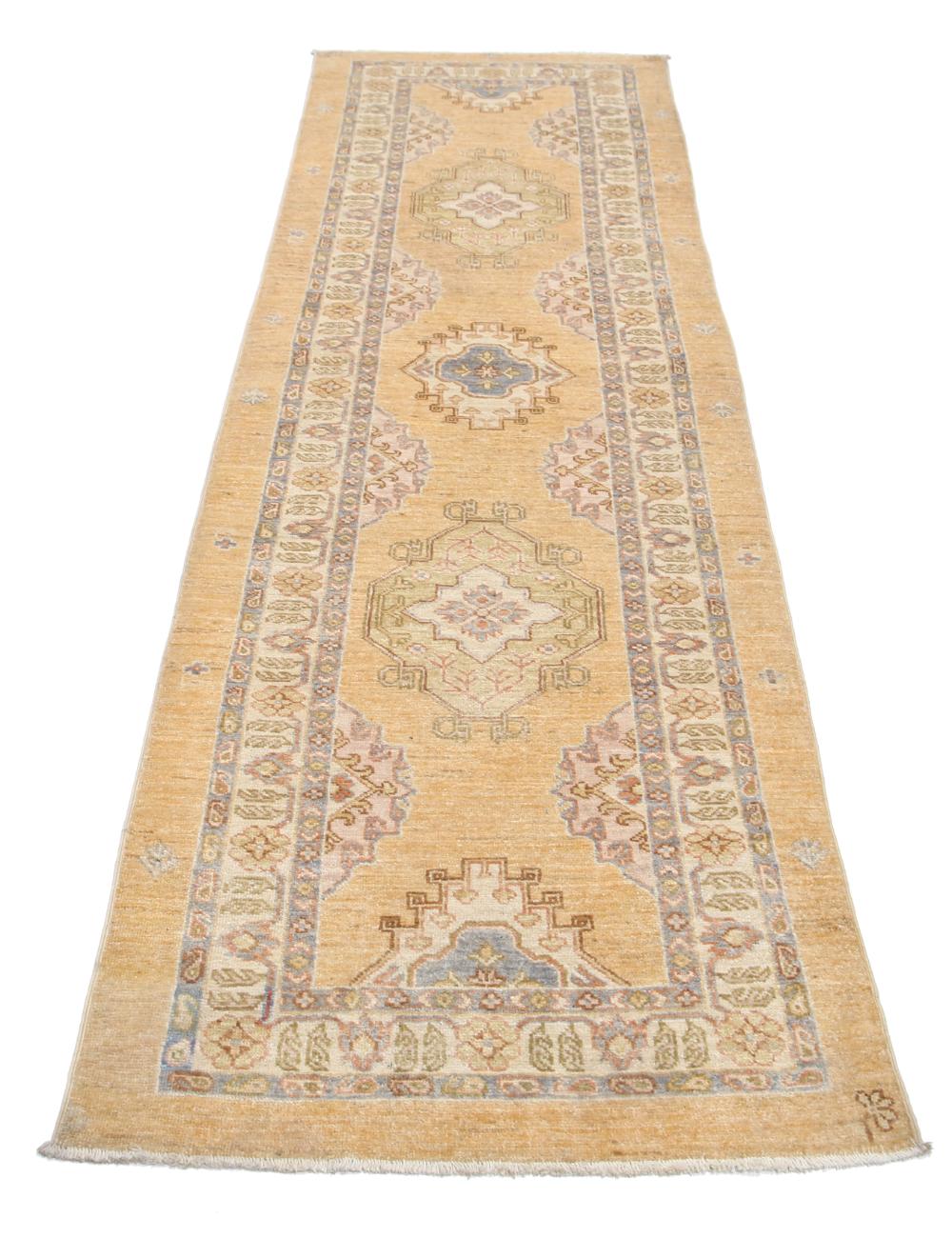 Ziegler 2' 7" X 8' 4" Hand-Knotted Wool Rug 2' 7" X 8' 4" (79 X 254) / Taupe / Ivory