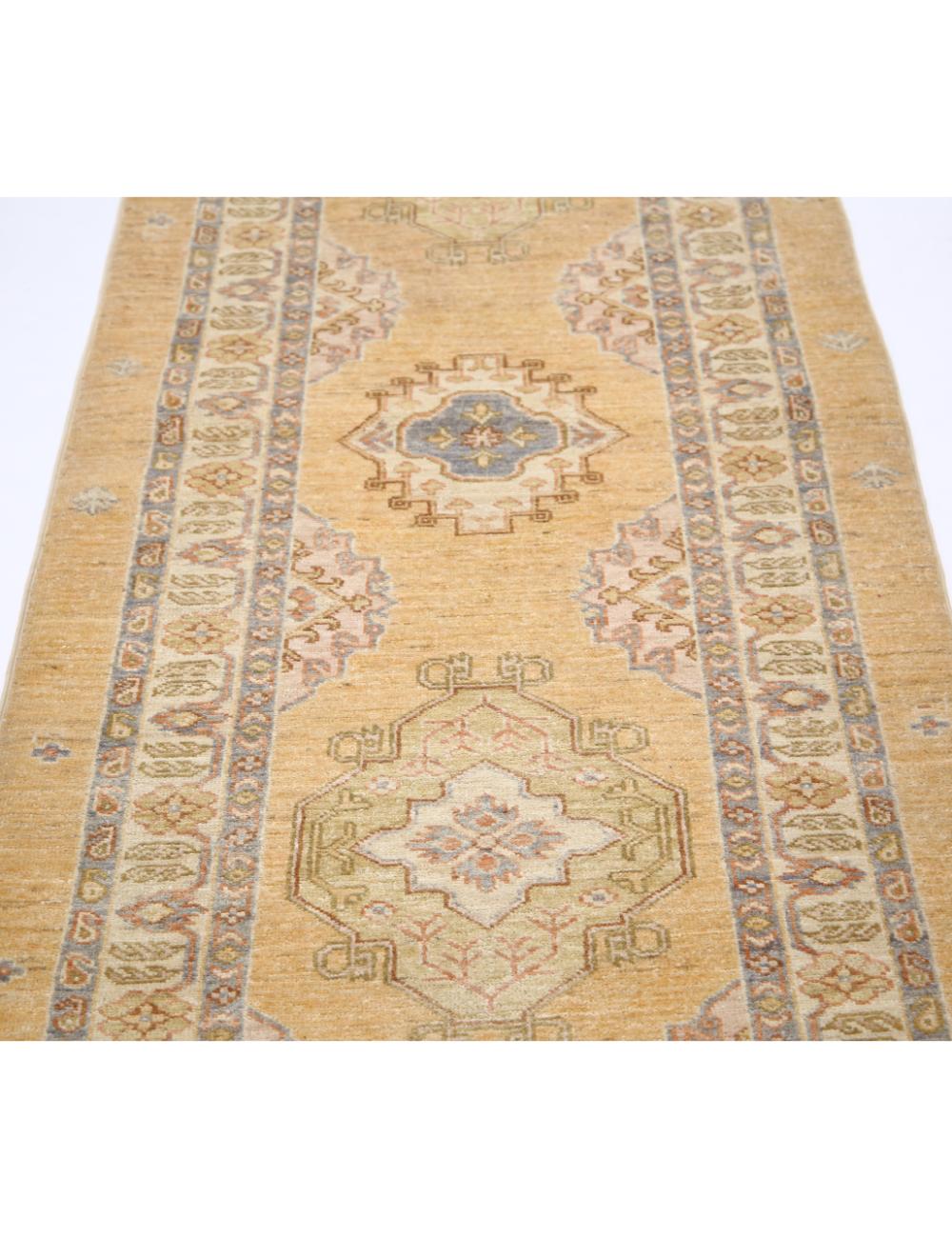 Ziegler 2' 7" X 8' 4" Hand-Knotted Wool Rug 2' 7" X 8' 4" (79 X 254) / Taupe / Ivory