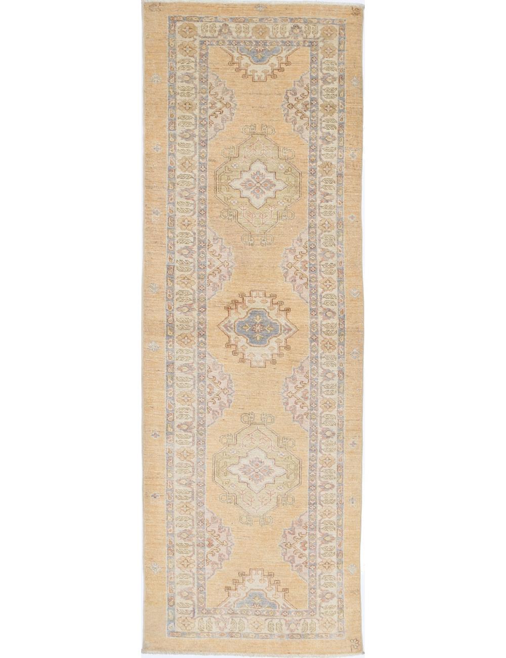 Ziegler 2' 7" X 8' 4" Hand-Knotted Wool Rug 2' 7" X 8' 4" (79 X 254) / Taupe / Ivory