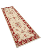 Ziegler 2' 7" X 8' 4" Hand-Knotted Wool Rug 2' 7" X 8' 4" (79 X 254) / Ivory / Red