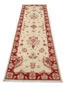 Ziegler 2' 7" X 8' 4" Hand-Knotted Wool Rug 2' 7" X 8' 4" (79 X 254) / Ivory / Red