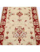 Ziegler 2' 7" X 8' 4" Hand-Knotted Wool Rug 2' 7" X 8' 4" (79 X 254) / Ivory / Red