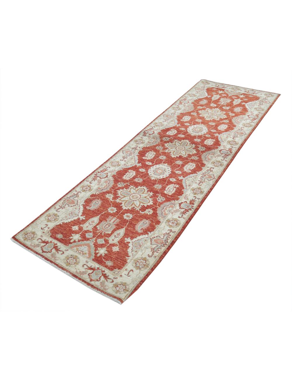 Ziegler 2' 7" X 8' 0" Hand-Knotted Wool Rug 2' 7" X 8' 0" (79 X 244) / Red / Ivory