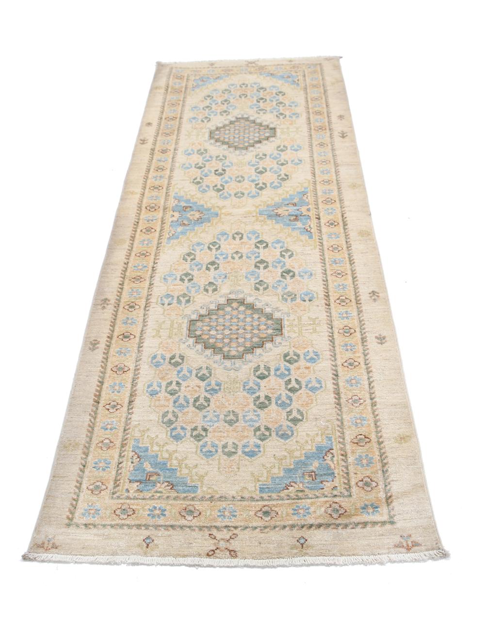 Ziegler 2' 9" X 8' 0" Hand-Knotted Wool Rug 2' 9" X 8' 0" (84 X 244) / Ivory / Beige