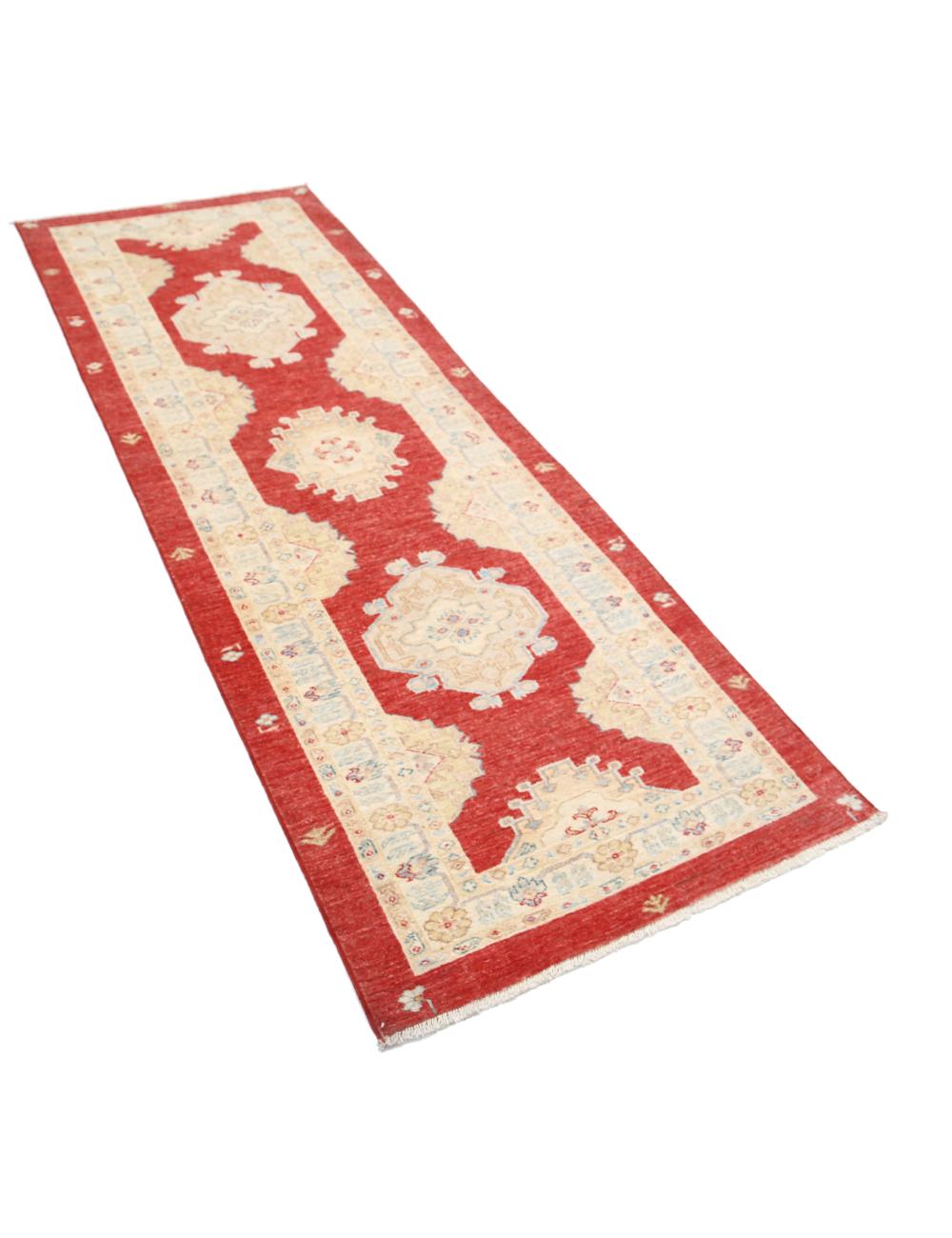 Ziegler 2' 9" X 7' 8" Hand-Knotted Wool Rug 2' 9" X 7' 8" (84 X 234) / Red / Ivory