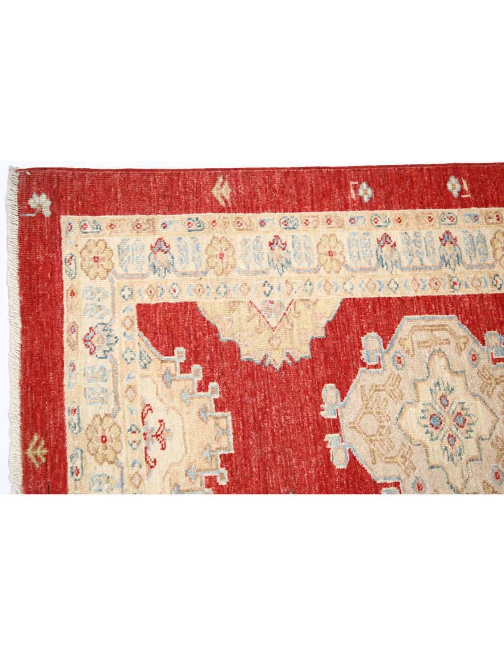 Ziegler 2' 9" X 7' 8" Hand-Knotted Wool Rug 2' 9" X 7' 8" (84 X 234) / Red / Ivory