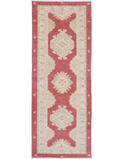 Ziegler 2' 9" X 7' 8" Hand-Knotted Wool Rug 2' 9" X 7' 8" (84 X 234) / Red / Ivory