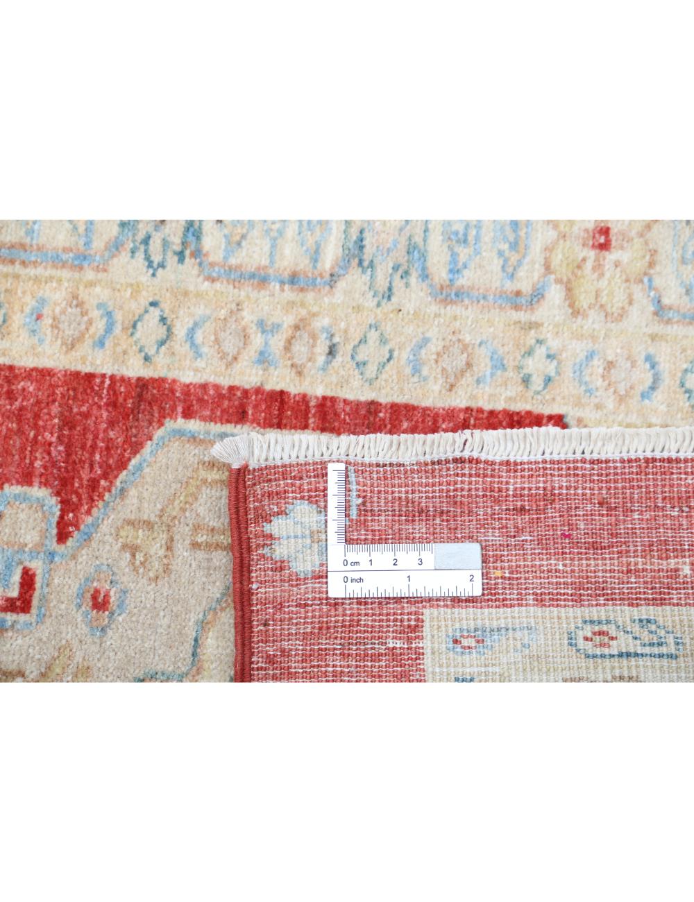 Ziegler 2' 8" X 7' 9" Hand-Knotted Wool Rug 2' 8" X 7' 9" (81 X 236) / Red / Ivory