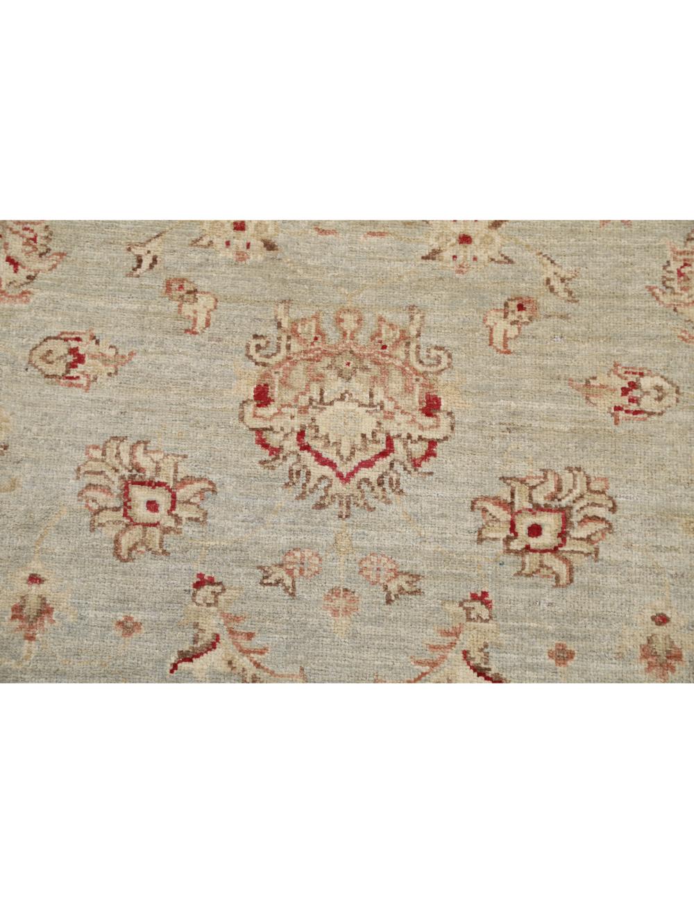 Ziegler 2' 11" X 4' 3" Hand-Knotted Wool Rug 2' 11" X 4' 3" (89 X 130) / Blue / Ivory