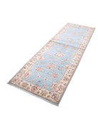 Ziegler 2' 8" X 8' 3" Hand-Knotted Wool Rug 2' 8" X 8' 3" (81 X 251) / Blue / Ivory