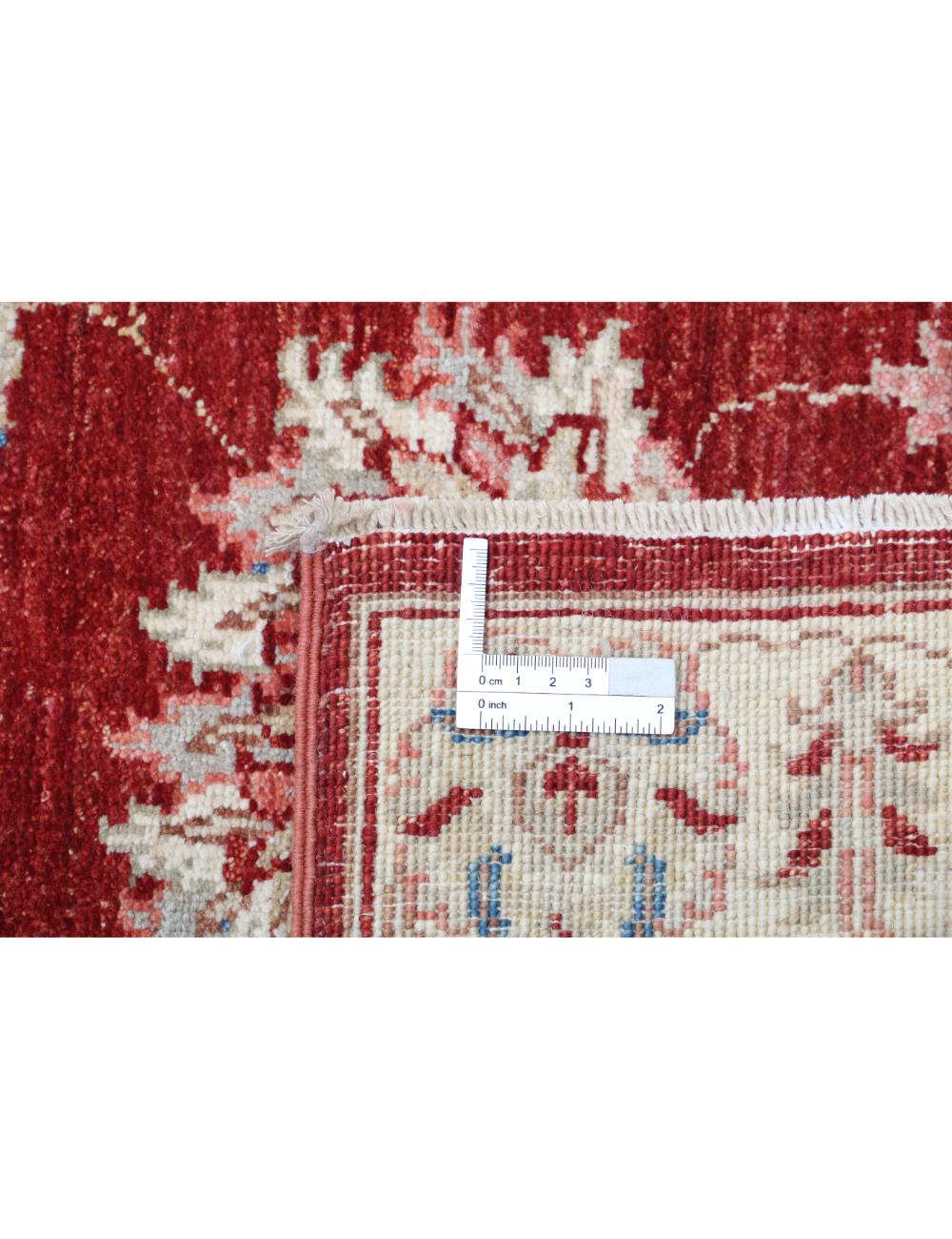 Ziegler 2' 8" X 9' 9" Hand-Knotted Wool Rug 2' 8" X 9' 9" (81 X 297) / Red / Ivory