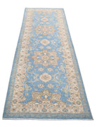 Ziegler 2' 9" X 8' 0" Hand-Knotted Wool Rug 2' 9" X 8' 0" (84 X 244) / Blue / Ivory