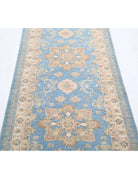 Ziegler 2' 9" X 8' 0" Hand-Knotted Wool Rug 2' 9" X 8' 0" (84 X 244) / Blue / Ivory