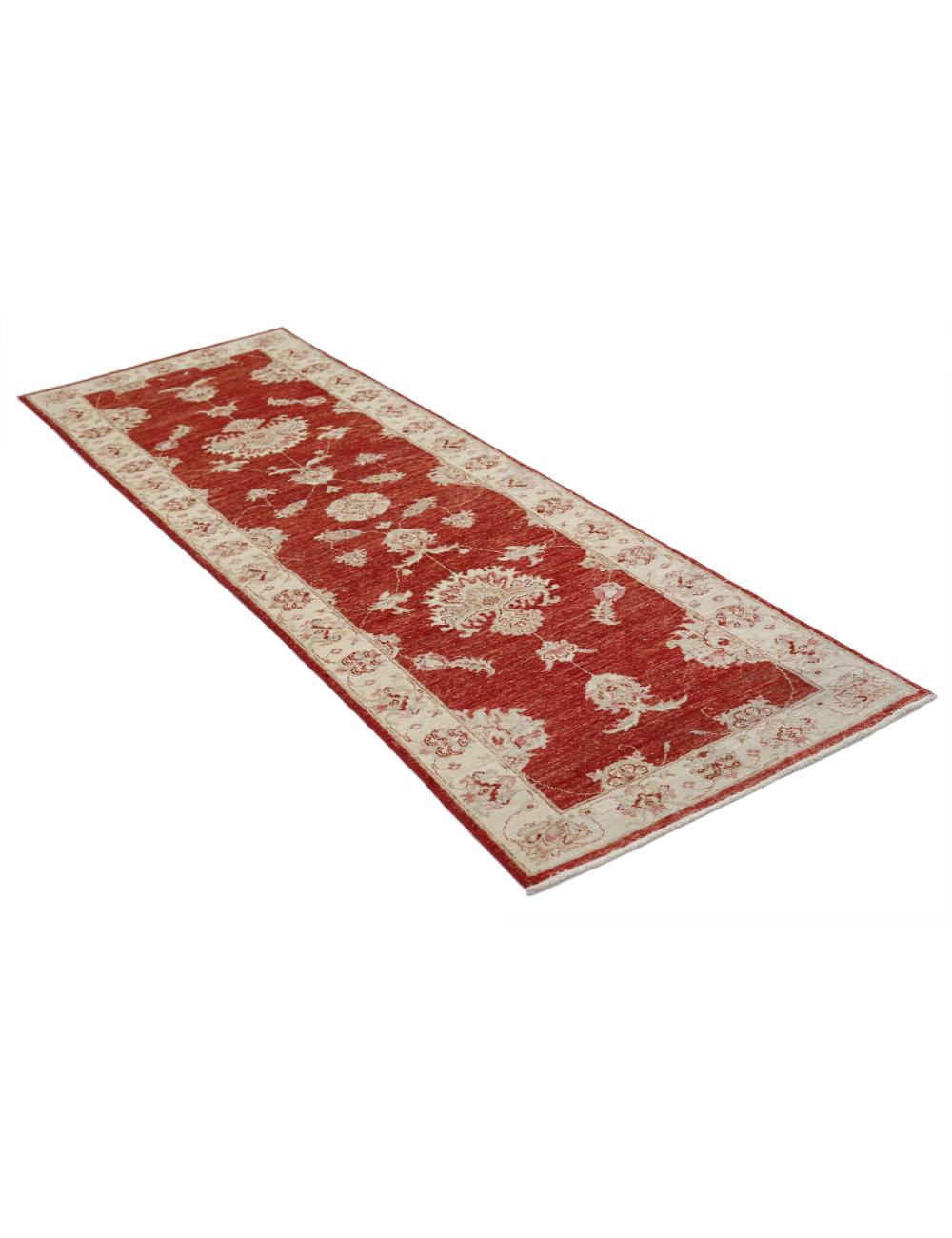 Ziegler 2' 7" X 7' 10" Hand-Knotted Wool Rug 2' 7" X 7' 10" (79 X 239) / Red / Ivory