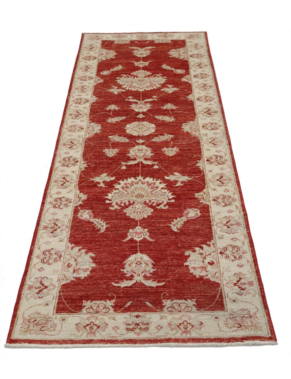 Ziegler 2' 7" X 7' 10" Hand-Knotted Wool Rug 2' 7" X 7' 10" (79 X 239) / Red / Ivory