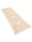 Ziegler 2' 8" X 8' 0" Hand-Knotted Wool Rug 2' 8" X 8' 0" (81 X 244) / Ivory / Rust