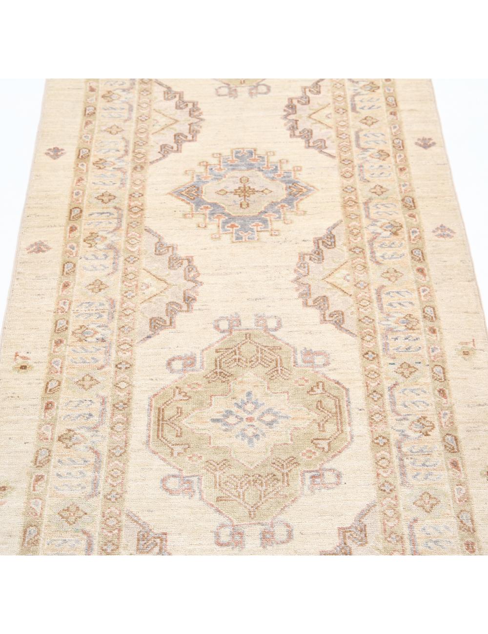 Ziegler 2' 8" X 8' 0" Hand-Knotted Wool Rug 2' 8" X 8' 0" (81 X 244) / Ivory / Rust