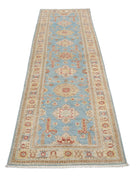 Ziegler 2' 7" X 7' 11" Hand-Knotted Wool Rug 2' 7" X 7' 11" (79 X 241) / Blue / Ivory