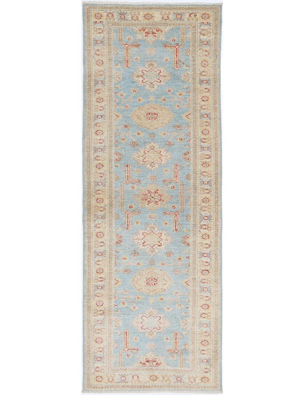 Ziegler 2' 7" X 7' 11" Hand-Knotted Wool Rug 2' 7" X 7' 11" (79 X 241) / Blue / Ivory