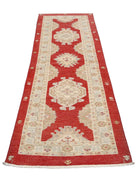 Ziegler 2' 8" X 7' 9" Hand-Knotted Wool Rug 2' 8" X 7' 9" (81 X 236) / Red / Ivory