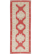 Ziegler 2' 8" X 7' 9" Hand-Knotted Wool Rug 2' 8" X 7' 9" (81 X 236) / Red / Ivory