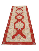 Ziegler 2' 10" X 10' 7" Hand-Knotted Wool Rug 2' 10" X 10' 7" (86 X 323) / Red / Ivory