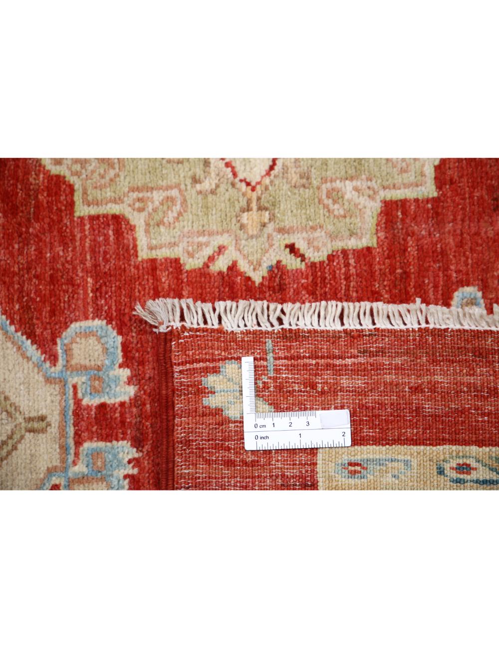 Ziegler 2' 10" X 10' 7" Hand-Knotted Wool Rug 2' 10" X 10' 7" (86 X 323) / Red / Ivory