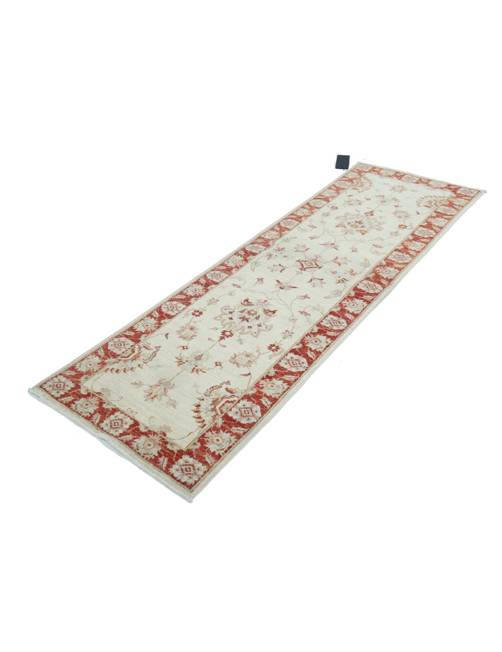 Ziegler 2' 5" X 7' 10" Hand-Knotted Wool Rug 2' 5" X 7' 10" (74 X 239) / Red / Ivory