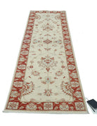 Ziegler 2' 5" X 7' 10" Hand-Knotted Wool Rug 2' 5" X 7' 10" (74 X 239) / Red / Ivory