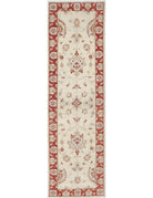 Ziegler 2' 5" X 7' 10" Hand-Knotted Wool Rug 2' 5" X 7' 10" (74 X 239) / Red / Ivory