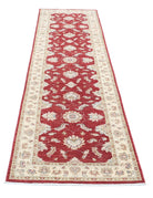 Ziegler 2' 7" X 9' 8" Hand-Knotted Wool Rug 2' 7" X 9' 8" (79 X 295) / Red / Ivory