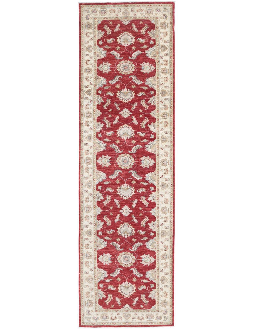 Ziegler 2' 7" X 9' 8" Hand-Knotted Wool Rug 2' 7" X 9' 8" (79 X 295) / Red / Ivory