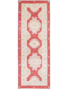 Ziegler 2' 7" X 7' 7" Hand-Knotted Wool Rug 2' 7" X 7' 7" (79 X 231) / Red / Ivory