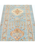 Ziegler 2' 9" X 8' 2" Hand-Knotted Wool Rug 2' 9" X 8' 2" (84 X 249) / Blue / Ivory