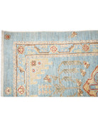 Ziegler 2' 9" X 8' 2" Hand-Knotted Wool Rug 2' 9" X 8' 2" (84 X 249) / Blue / Ivory