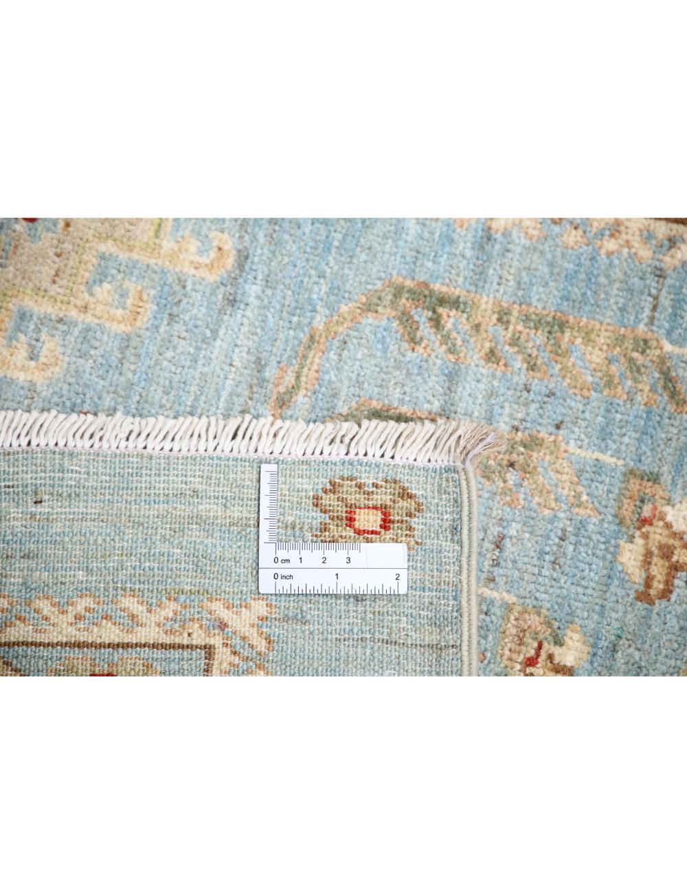 Ziegler 2' 9" X 8' 2" Hand-Knotted Wool Rug 2' 9" X 8' 2" (84 X 249) / Blue / Ivory