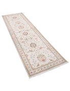 Ziegler 2' 8" X 8' 4" Hand-Knotted Wool Rug 2' 8" X 8' 4" (81 X 254) / Ivory / Blue