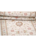 Ziegler 2' 8" X 8' 4" Hand-Knotted Wool Rug 2' 8" X 8' 4" (81 X 254) / Ivory / Blue