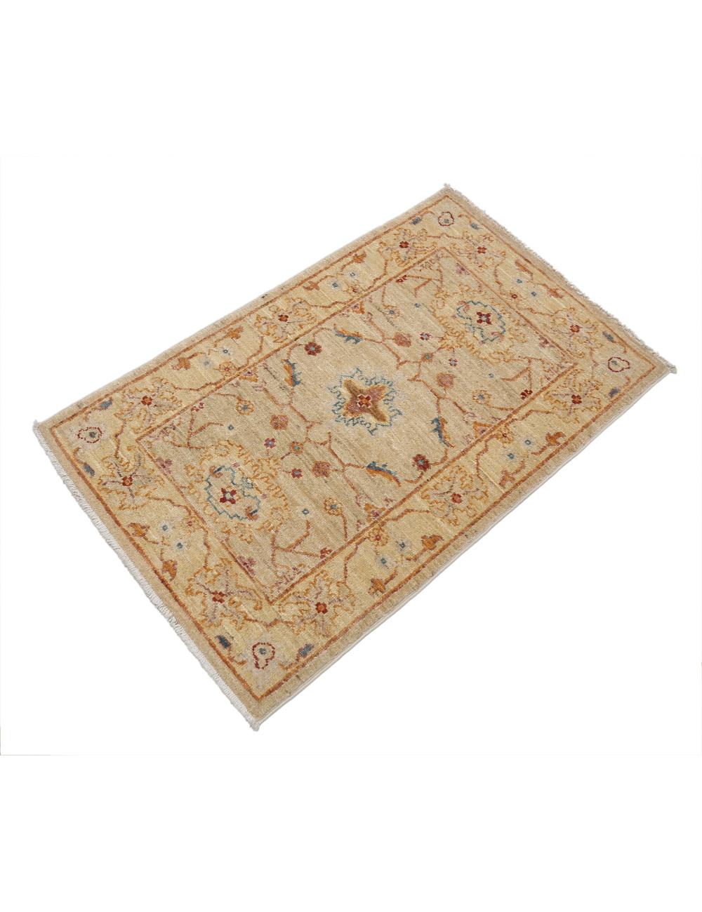 Ziegler 2' 0" X 3' 1" Hand-Knotted Wool Rug 2' 0" X 3' 1" (61 X 94) / Taupe / Ivory