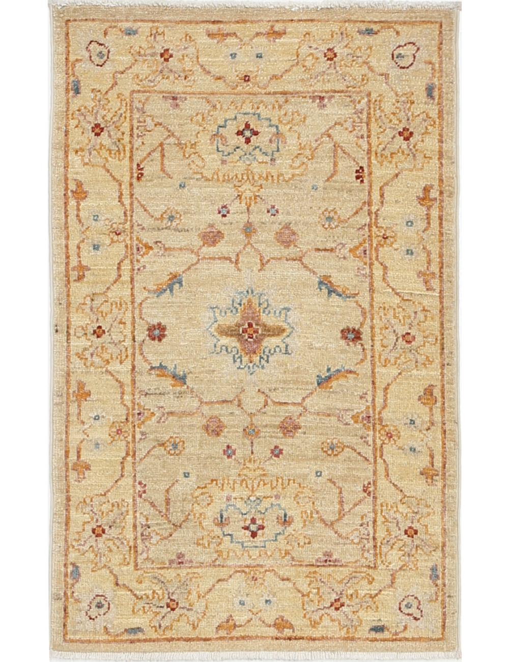 Ziegler 2' 0" X 3' 1" Hand-Knotted Wool Rug 2' 0" X 3' 1" (61 X 94) / Taupe / Ivory