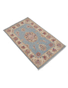 Ziegler 2' 0" X 3' 4" Hand-Knotted Wool Rug 2' 0" X 3' 4" (61 X 102) / Blue / Ivory