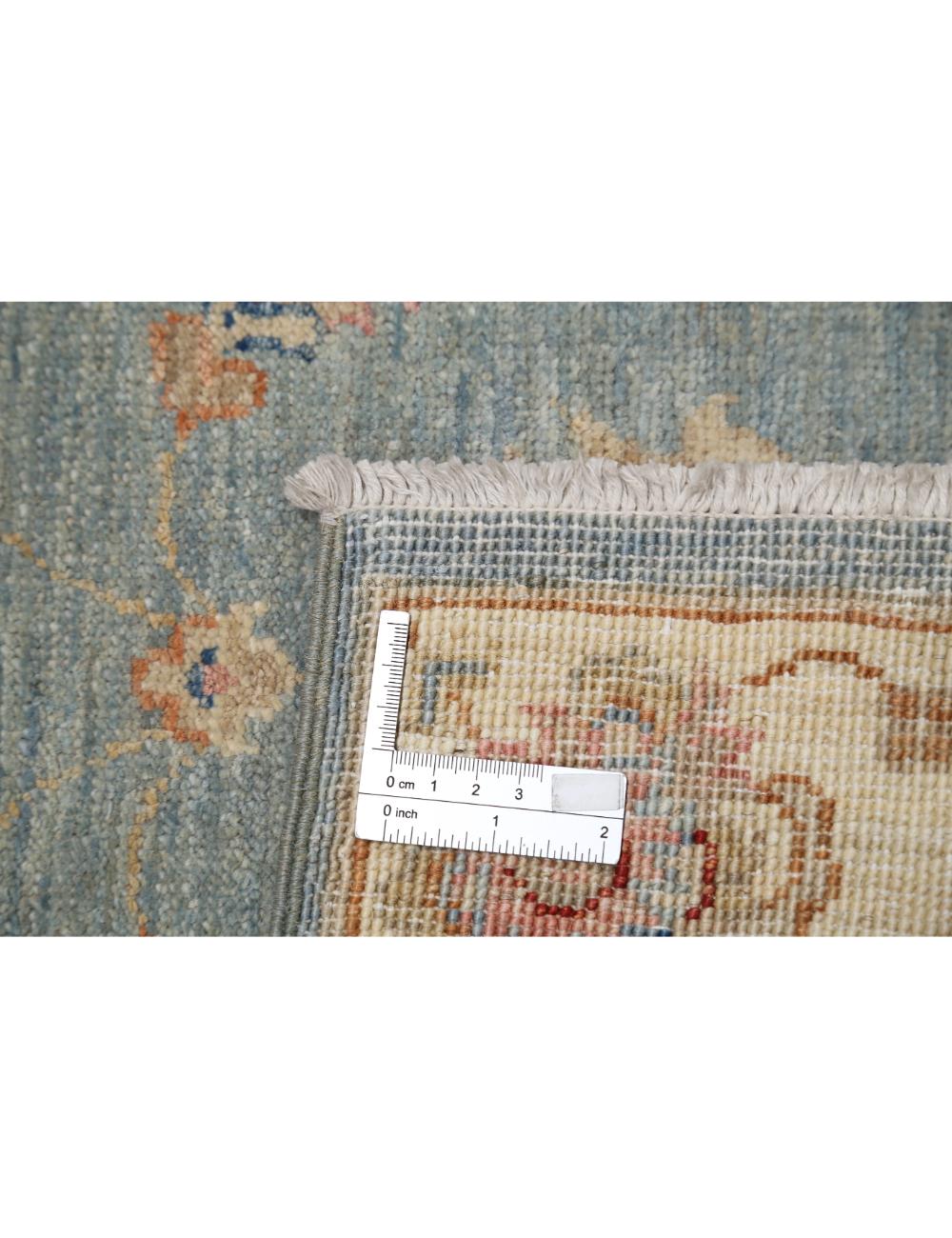 Ziegler 2' 0" X 3' 4" Hand-Knotted Wool Rug 2' 0" X 3' 4" (61 X 102) / Blue / Ivory