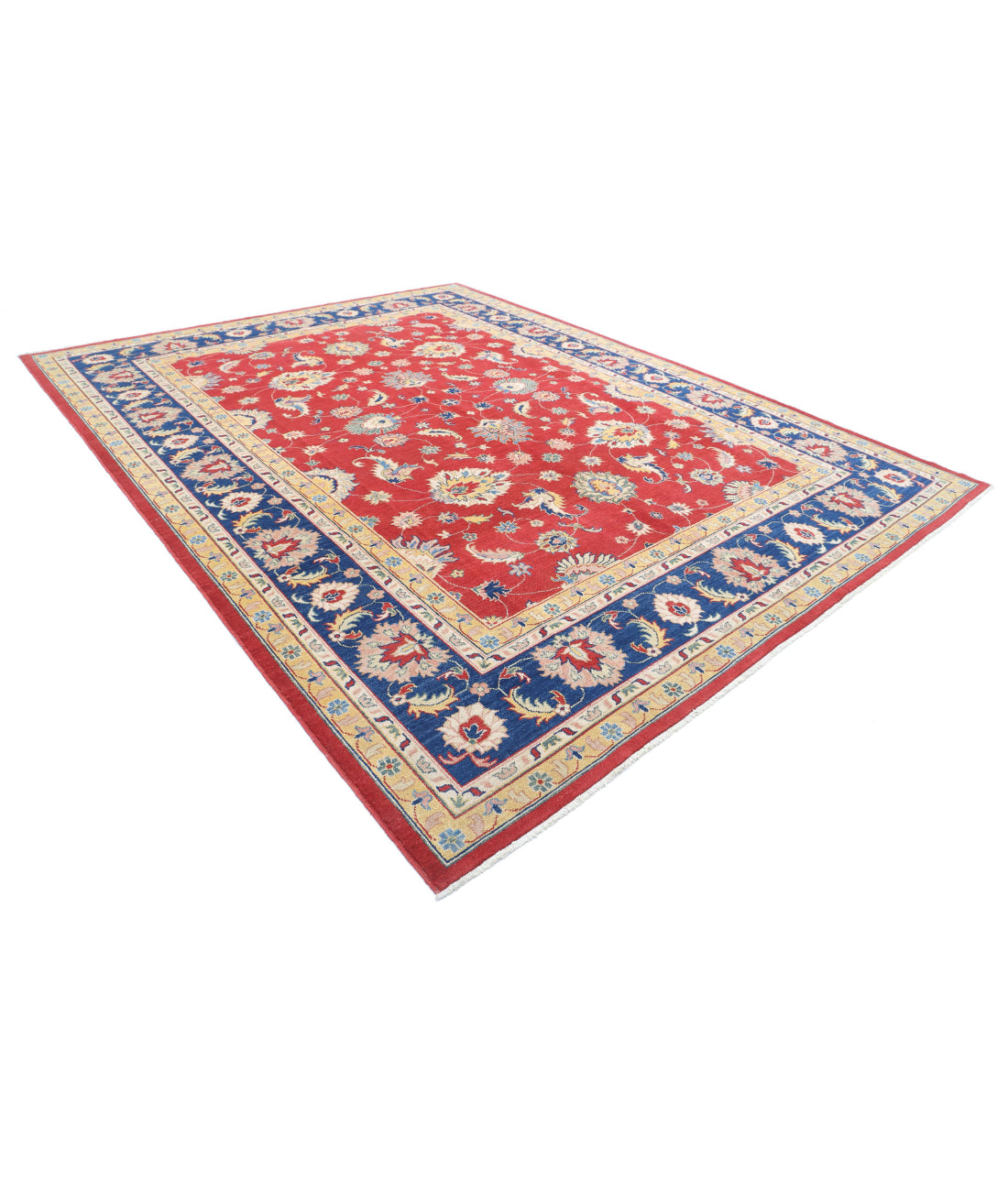 Ziegler 10'1'' X 13'2'' Hand-Knotted Wool Rug 10'1'' x 13'2'' (303 X 395) / Red / Blue