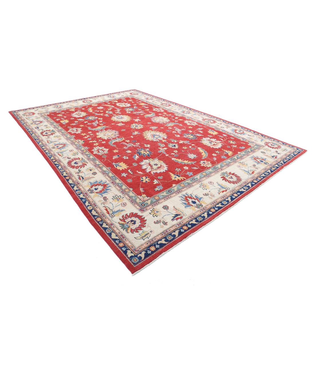 Ziegler 9'7'' X 13'7'' Hand-Knotted Wool Rug 9'7'' x 13'7'' (288 X 408) / Red / Ivory