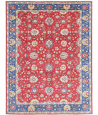 Ziegler 8'11'' X 11'8'' Hand-Knotted Wool Rug 8'11'' x 11'8'' (268 X 350) / Red / Blue