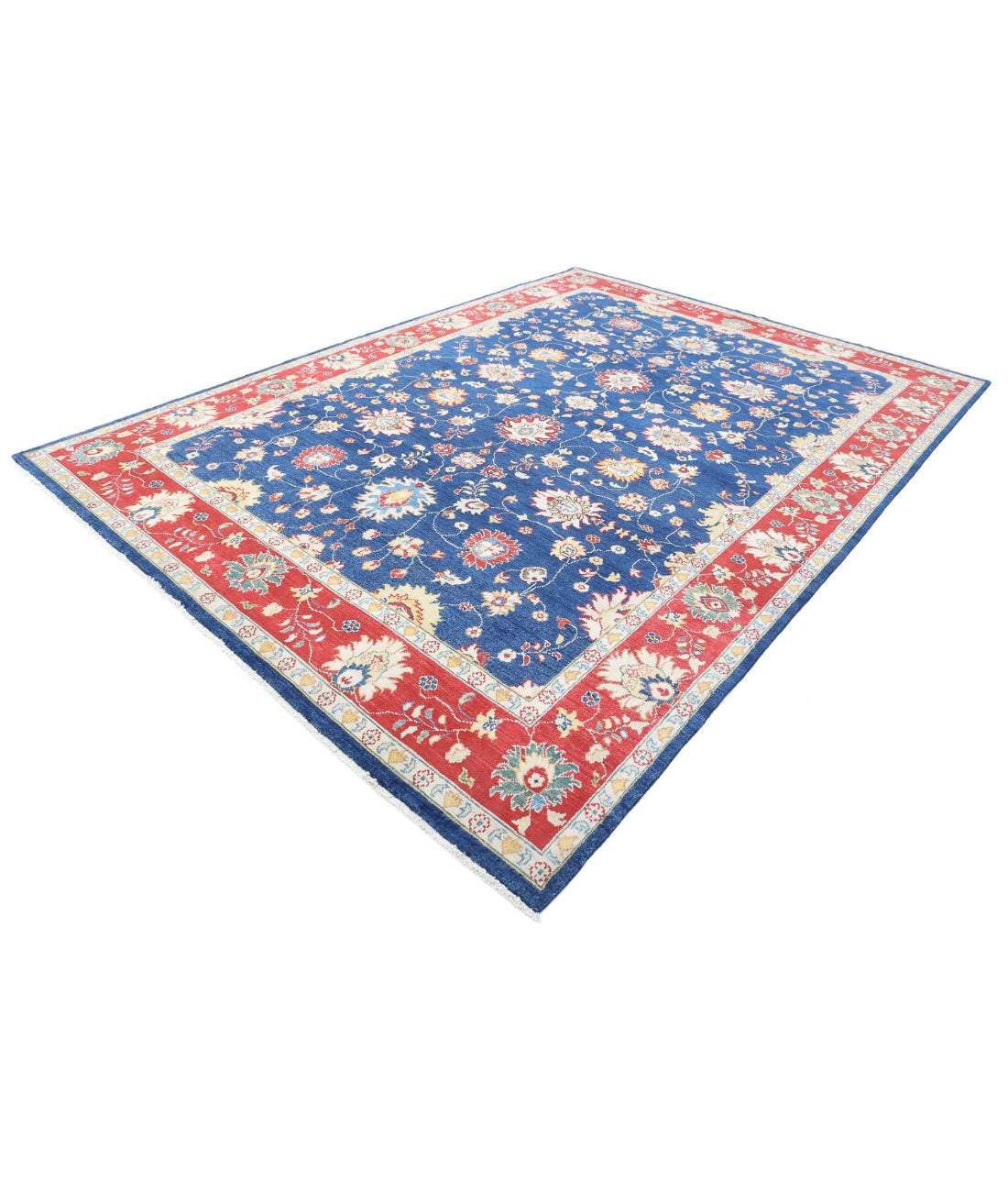Ziegler 8'10'' X 12'3'' Hand-Knotted Wool Rug 8'10'' x 12'3'' (265 X 368) / Blue / Red
