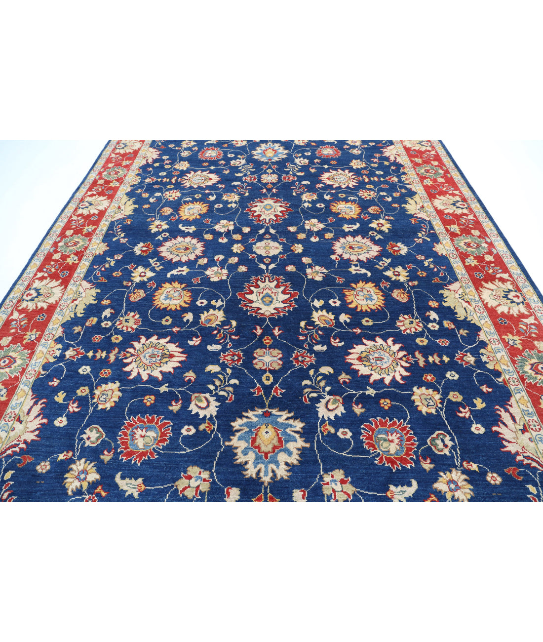 Ziegler 8'10'' X 12'3'' Hand-Knotted Wool Rug 8'10'' x 12'3'' (265 X 368) / Blue / Red