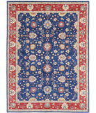 Ziegler 8'10'' X 12'3'' Hand-Knotted Wool Rug 8'10'' x 12'3'' (265 X 368) / Blue / Red