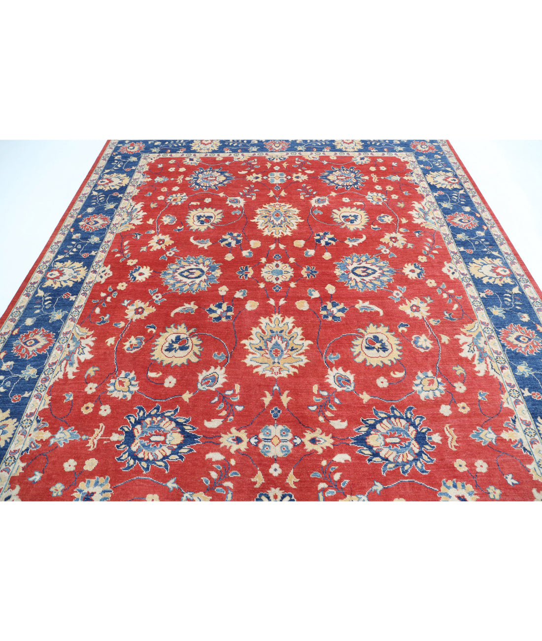 Ziegler 8'4'' X 9'4'' Hand-Knotted Wool Rug 8'4'' x 9'4'' (250 X 280) / Red / Blue